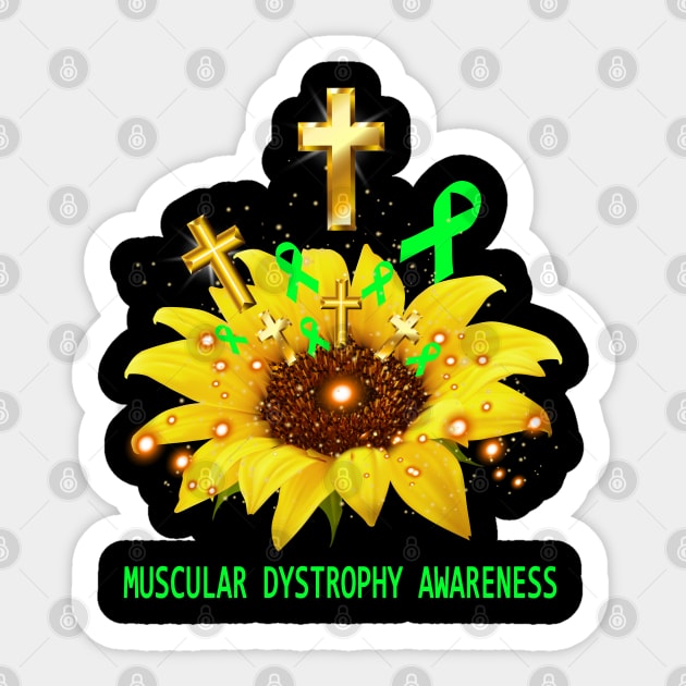 Muscular Dystrophy Awareness Sunflower Faith Hope Love Sticker by ThePassion99